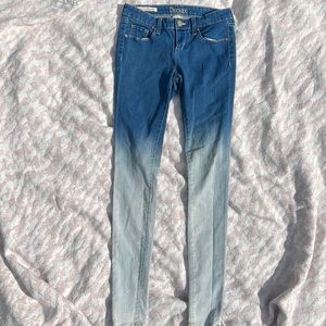 Decree Size 3 juniors denim leggings ombré fade
